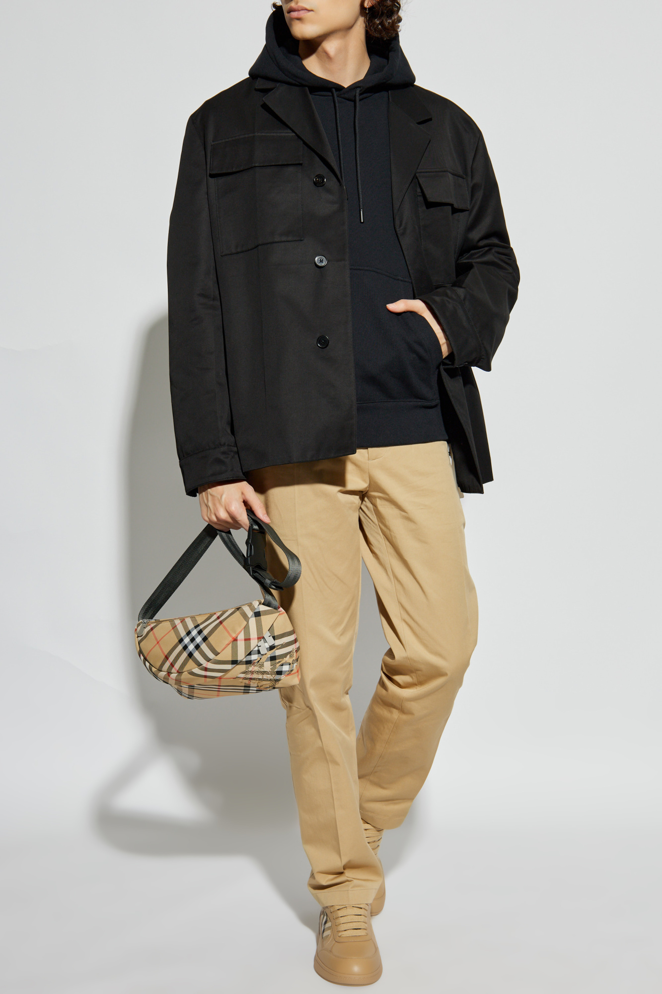 パーカー・フーディ Burberry FW25 Black cotton sweatshirt (8112807 A1189) Burberry Sweatshirt with logo | Men's Clothing | Vitkac
